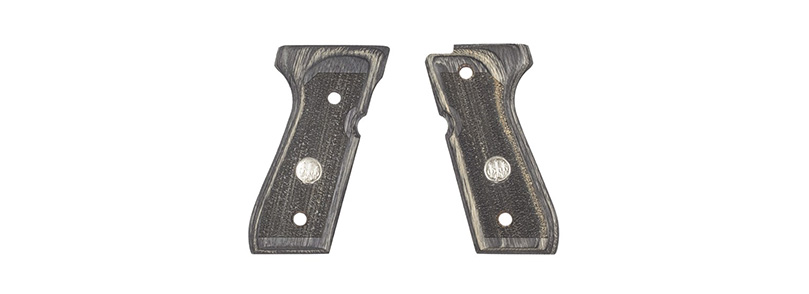 GREY WOOD MULTILAYER GRIPS WITH MEDALLION
